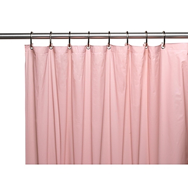 Carnation Home Fashions Hotel Collection, 8 Gauge Vinyl Shower Curtain Liner with Weighted Magnets and Metal Grommets - Pink 72" x 72". View a larger version of this product image.