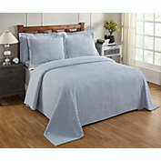 Better Trends Jullian Collection 100% Cotton Tufted Bold Stripes Design Full/Double Bedspread - Blue