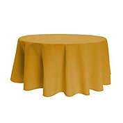 Fabric Textile Products, Inc. Round Tablecloth, 100% Polyester, 90" Round, Gold