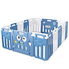 Alternate image 0 for Gymax 16-Panel Foldable Baby Playpen Kids Activity Centre w/ Lock Door & Rubber Mats