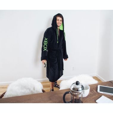 Xbox Gamer Unisex Hooded Fleece Robe for Adults   One Size Fits Most. View a larger version of this product image.