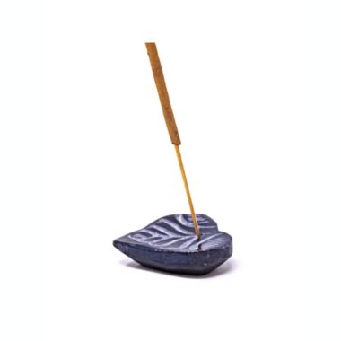 Global Crafts Grey Heart Soapstone Incense Holder with Incense Sticks. View a larger version of this product image.