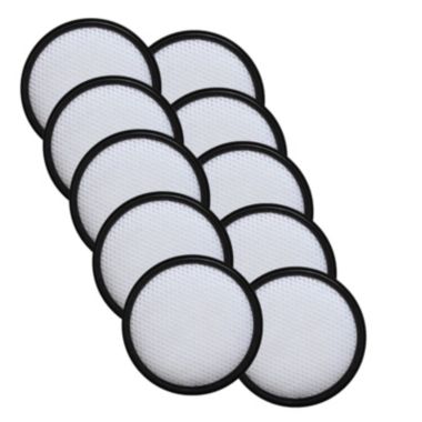 Stock Preferred Universal Replacement Vacuum Filters in 10-Pieces White. View a larger version of this product image.
