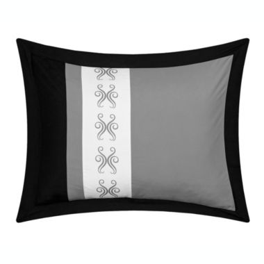 Chic Home Irina Pinch Pleat Pintuck Design BIB Sheet Set 20 Pieces Comforter Pillowcases Window Treatments Decorative Pillows & Shams - King 104" x 90, Black. View a larger version of this product image.