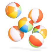 Top Race Large Beach Balls Bulk Pack - Big Inflatable Beach Ball 24 Inch - Giant Beach
