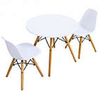 Alternate image 0 for Costway Kids Modern Dining Table Set with 2 Armless Chairs