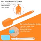 Alternate image 1 for Unique Bargains Set of 4 Silicone Spatula, Heat Resistant Kitchen Flipping Turner Non Stick Spatula for Cooking Baking and Mixing Red+Green+Orange+Pink