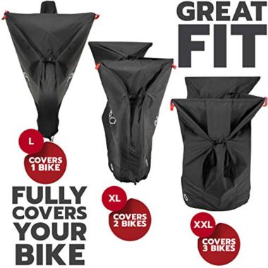 PRO BIKE TOOL Pro Bike Cover For Outdoor Bicycle Storage - Xlarge - Heavy Duty Ripstop. View a larger version of this product image.