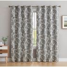 Alternate image 1 for THD Paisley Faux Silk 100% Blackout Room Darkening Thermal Lined Energy Efficient Curtain Grommet Panels - Pair