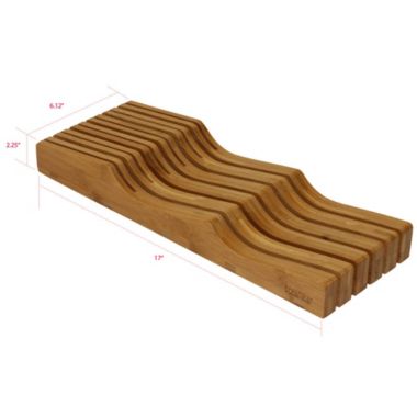 Oceanstar Design Group Oceanstar In-Drawer Bamboo Knife Organizer. View a larger version of this product image.