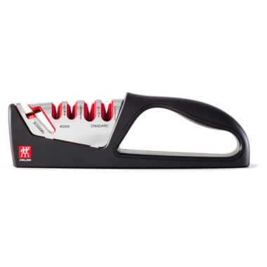 ZWILLING Razor-Sharp 4-Stage Pull Through Knife Sharpener with Shear Sharpener, German Engineered Informed by 100+ Years of Mastery. View a larger version of this product image.