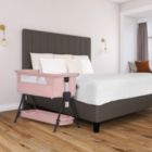 Alternate image 2 for Dream On Me Lilly Bassinet & Bedside Sleeper In Pink