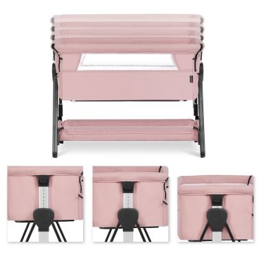 Dream On Me Lilly Bassinet & Bedside Sleeper In Pink. View a larger version of this product image.