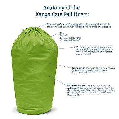 Kanga Care Reusable Diaper Pail  Liner. View a larger version of this product image.