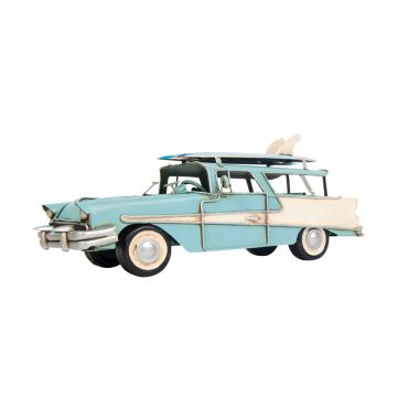 Old Modern Handicrafts 1957 Ford Country Squire Station Wagon Model - Blue. View a larger version of this product image.