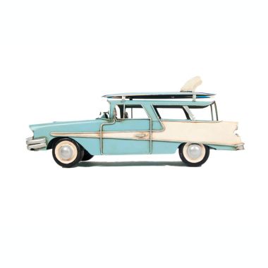 Old Modern Handicrafts 1957 Ford Country Squire Station Wagon Model - Blue. View a larger version of this product image.