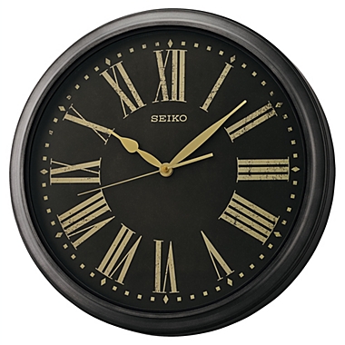 Seiko 16" Splash Resistant Outdoor Wall Clock. View a larger version of this product image.