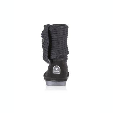 Bearpaw Women's Knit Tall Mid-Calf Wool Snow Boot - Black - 10 M. View a larger version of this product image.