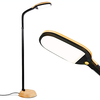 Litespan LED Floor Lamp - Wood. View a larger version of this product image.