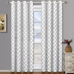 Egyptian Linens - Thermal Insulated Curtain White Meridian Pair (Set of 2 Panels)