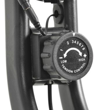 Inq Boutique Folding Stationary Upright Indoor Cycling Exercise Bike with Resistance Bands. View a larger version of this product image.