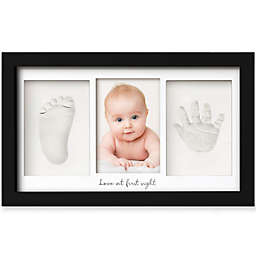 KeaBabies Baby Hand and Foot Print Kit, Duo Baby Picture Frame for Newborn, Baby Keepsake Frames (Onyx Black)