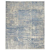 Nourison Solace SLA02 Indoor Area Rug Ivory/Grey/Blue 8&#39; x  10&#39;