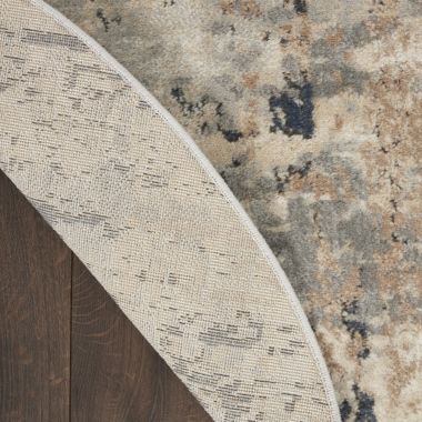 Nourison Concerto CNC01 Indoor Area Rug - Beige/Grey 7'10" x round. View a larger version of this product image.