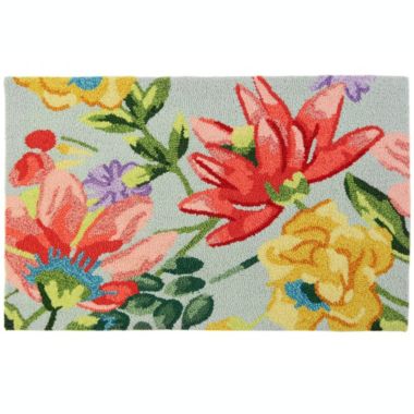 Homefires Decorative Indoor/Outdoor Accent Rug Exotic Garden - 22" X 34". View a larger version of this product image.