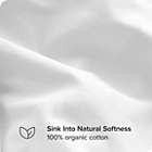 Alternate image 2 for Bare Home 100% Organic Cotton Duvet Cover Set - Crisp Percale Weave - Lightweight & Breathable (White, King/California King)
