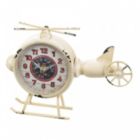 Alternate image 0 for Accent Plus Vintage-Look Desk Clock - White Helicopter