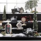 Alternate image 1 for Accent Plus Vintage-Look Desk Clock - White Helicopter