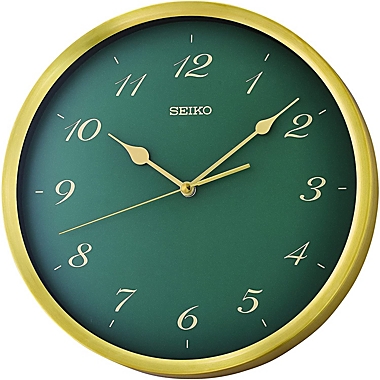 Seiko 12" Saito Wall Clock, Emerald. View a larger version of this product image.