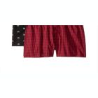 Alternate image 2 for Ralph Lauren Little & Big Boy's 2 Pk Cotton Boxer Shorts Black/Red Size Small