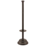 mDesign Vertical Toilet Paper Roll Holder Stand, 3 Rolls