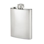TRUE-Flask(TM)  4 oz Stainless Steel Flask