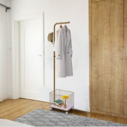 Kitcheniva Gold Clothing Rack Metal Coat Racks Closet Organizer