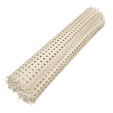 24" Wide Semi-Bleached Rattan Webbing Roll for Caning Projects, Natural Pre - Woven Open Mesh for Caning Chair, Craft Cabinet and Furniture - Rattan Hexagon Cane Webbing - Discount Trends. View a larger version of this product image.