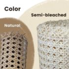 Alternate image 3 for 24" Wide Semi-Bleached Rattan Webbing Roll for Caning Projects, Natural Pre - Woven Open Mesh for Caning Chair, Craft Cabinet and Furniture - Rattan Hexagon Cane Webbing - Discount Trends