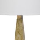 Alternate image 2 for Saltaro Sherpi 28 Inch Resin Pyramid Table Lamp with Dimmer, White and Gold- Saltoro Sherpi