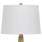 Alternate image 3 for Saltaro Sherpi 28 Inch Resin Pyramid Table Lamp with Dimmer, White and Gold- Saltoro Sherpi
