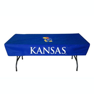 Rivalry 6 Feet Kansas Sports Collegiate Team Logo Party Outdoor Camping Table Cover. View a larger version of this product image.