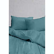 Myne Anti-Bacterial 100% Cotton Sateen Duvet Cover Set Providence Blue King-California King