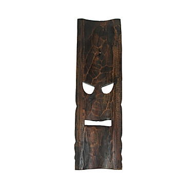 J.D. Yeatts Hand Crafted Wooden Tiki Wall Masks 20 Inch Set of 2 Pineapple and Sea Turtle Designs. View a larger version of this product image.