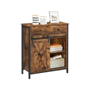 BreeBe Industrial Storage Sideboard with Sliding Barn Door. View a larger version of this product image.