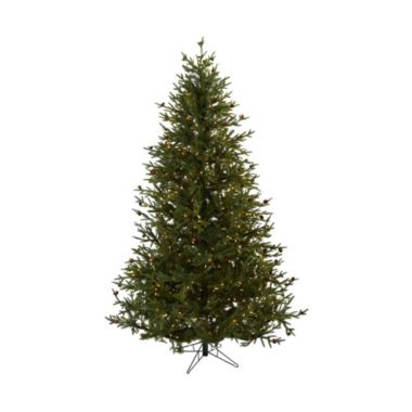 Nearly Natural 5373 7.5-Feet Classic Pine and Pine Cone Christmas Tree, Green. View a larger version of this product image.