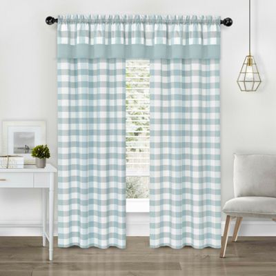 Country Plaid Window Valance Treatment Assorted Colors 