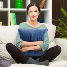 Alternate image 3 for PiccoCasa Modern Set of 2 Throw Pillows Cases, Soft Chenille Throw Pillow Covers Water Repellent with Zipper, Machine Wash, Navy Blue 20"x20"