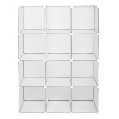 Inq Boutique Cube Storage 12-Cube Book Shelf Storage Shelves Closet Organizer Shelf Cubes Organizer Bookcase YF. View a larger version of this product image.