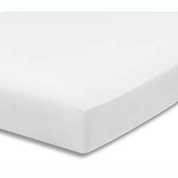 Everyday Kids White Fitted Crib Sheet